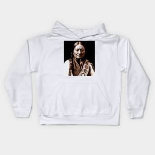 sitting bull Kids Hoodie